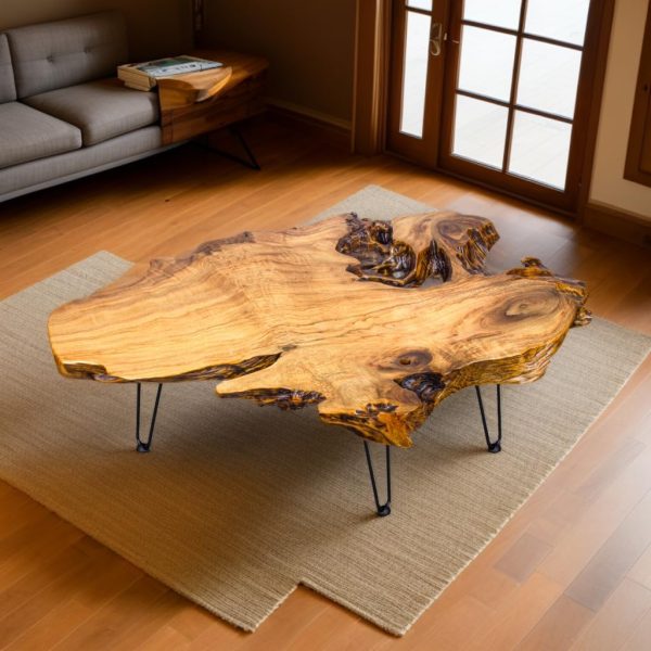 Live Edge Solid Wood Coffee Table