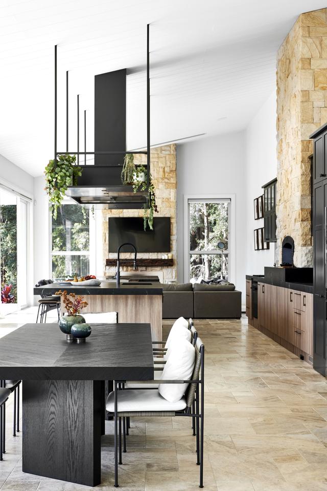 Australian Stone and Travertine House Kitchen