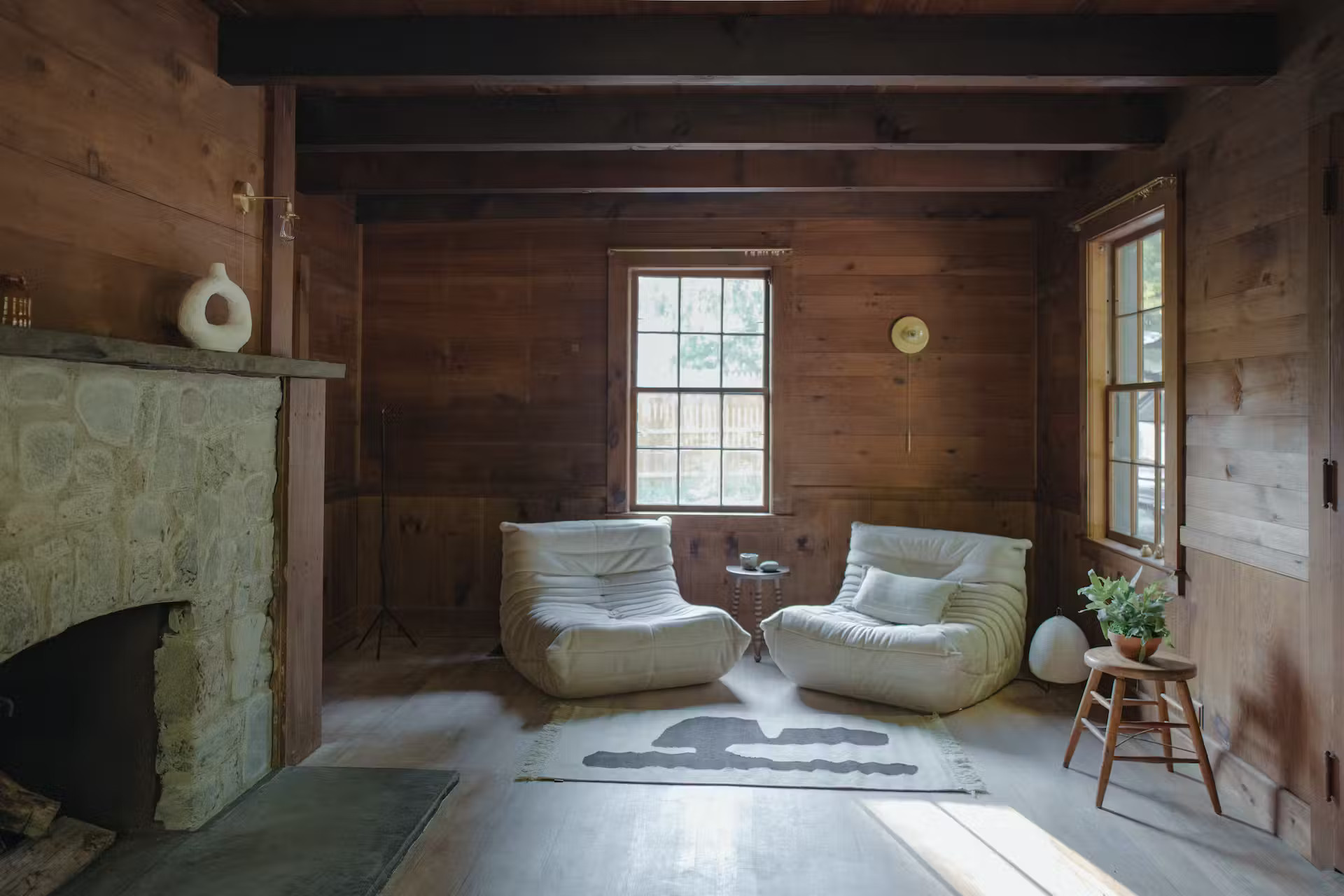 Catskills Cabin Living Room